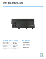 CPU Siemens 6ES7 216-2AD23-0XB8 Usada, Unidad Principal PLC Compacta 226, Controlador de Programación PLC Inteligente para Automatización Industrial