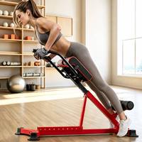 Chaise romaine réglable RONGNENG pour hyperextension, banc stable pour l'entraînement du bas du dos et du tronc, équipement de fitness multifonctionnel pour la maison