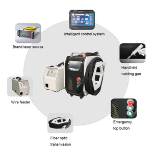 เครื่องเชื่อมไฟเบอร์เลเซอร์แบบมือถือ Au3tech รุ่นใหม่ ขายส่ง กำลังไฟ 3000 วัตต์ ระบายความร้อนด้วยน้ำ สำหรับเชื่อมสแตนเลสและอะลูมิเนียม - Product Image 6