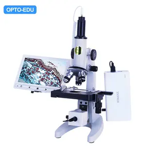 OPTO-EDU A33.5102 Mono Straight Head 7" LCD 2.0M Biological Digital Microscope