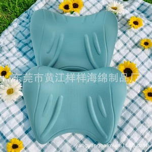 Almohada Cervical en Forma de Mariposa 22x17x12cm, Soporte para Cuello con Masaje, de un Solo Uso, Color Azul - Product Image 1