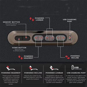 Cup HolderCY, último diseño, superventas, silla reclinable eléctrica ajustable para ocio, sofá de cine en casa con carga Usb - Product Image 4
