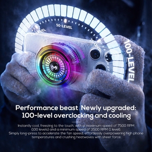Ventilador de Refrigeración Móvil MEMO CX24 con Control de Velocidad de 100 Niveles, 20W, Bajo Ruido, Radiador para Teléfono de Juegos - Product Image 2