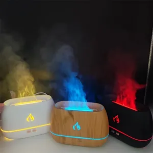 Luchtbevochtiger Diffuser Hout Aroma Diffuser Luchtbevochtiger Luchtreiniger Vlam Luchtbevochtiger Aromatherapie Diffuser