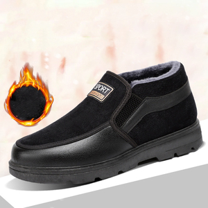 Stivali in pelle da <span class=keywords><strong>uomo</strong></span> stivali in pelle nera con stivali da <span class=keywords><strong>uomo</strong></span> in pelliccia scarpe di sicurezza - Product Image 5