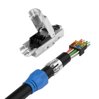 Câble Ethernet Cat8 40 Gbps 2000 Mhz FTP Connecteur sans outil Cat8 Connecteur RJ45 Cat8 Prise modulaire