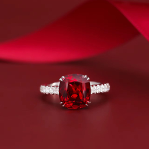 Bán buôn bộ sưu tập của tổng hợp lỏng đá quý <span class=keywords><strong>ruby</strong></span> hình bầu dục cắt 8 mét chiều cao xử lý nhiệt phòng thí nghiệm Grown đối với trang sức làm - Product Image 4