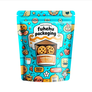 Pochette support étanche à l'humidité imprimée sur mesure emballage en plastique pour sushis sacs d'aliments pour animaux de compagnie pour biscuits et collations sac en mylar scellé à fermeture à glissière - Product Image 4