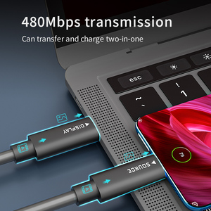 Hoạt động quang học loại C dp1.4/4-Lane 32 gam/giây nhanh chóng phí USB cáp 20V 3A lai AOC quang USB-C cho video - Product Image 6