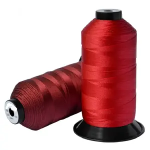 Rosca de costura industrial adesiva 100d/3ply tkt 80 nylon 6.6