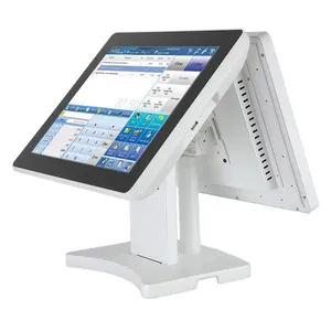 CARAV 15 Zoll Dual Screen Weiß und Schwarz Pos Maschine mit kapazitivem Touchscreen POS Android Pos System Terminal