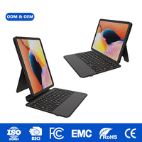 Étui clavier magnétique détachable à connecteur intelligent 3 broches pour iPad, support portrait et paysage, couleur personnalisée, OEM ODM, vente en gros