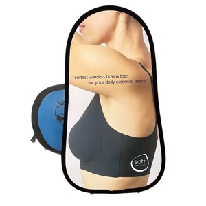 Cadre publicitaire portable personnalisé support de bannière d'arrière-plan triangle de haricot rond bannière pop-<span class=keywords><strong>up</strong></span> pour la promotion extérieure directe de l'usine - Product Image 2