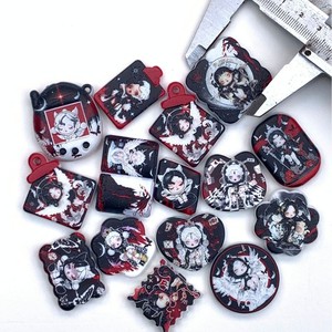 Perles en relief double face motif Chat de la Fortune <span class=keywords><strong>pour</strong></span> DIY : porte-clés, chaîne de téléphone portable, accessoire de stylo - Product Image 4