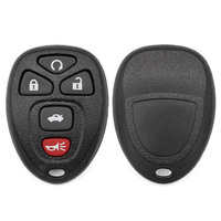 Casing Kunci Mobil 5 Tombol Bahan ABS Hitam, Pengganti Kunci Mobil, Remote Kosong, & Aksesoris