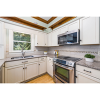Armoires de cuisine modulaires de style shaker américain haut de gamme, personnalisation complète de la maison, ensemble d'armoires prêtes à assembler