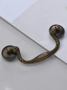 Süslü <span class=keywords><strong>Vintage</strong></span> Çekmece Kolu, Konsol ve Masa İçin Dekoratif Sarkıt Kulplu - Product Image 4