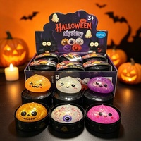 Jouet anti-stress en forme de fantôme scintillant à récupération lente pour Halloween, modèle CH-8136, autres matériaux, emballage en boîte, pour les 15-60 ans