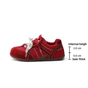 Nuovi Arrivi Autunno 2025: Scarpe Casual Retrò con Rialzo Interno Stile Tedesco per Ragazze, Ideali per Passeggiate e Sport <span class=keywords><strong>all</strong></span>'Aperto - Product Image 1