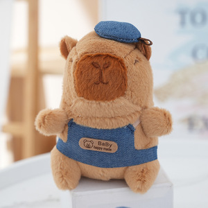 Lindo Llavero de Peluche de <span class=keywords><strong>Capibara</strong></span> con Diseño de Amantes, Mini, Suave y Esponjoso, Adorable Peluche de <span class=keywords><strong>Capibara</strong></span> con Lazo, Juguete de Animal de Peluche, Colgante para Bolso - Product Image 5