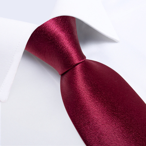 <strong>Red</strong> Purple Yellow Solid Satin Silk Casual Jacquard <strong>Ties</strong> Men Wedding Party Prom Suits Accessories 8cm Necktie Handkerchief - Product Image 3