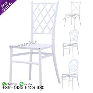 Wholesale Cheap Price White Plastic <b>Round</b> Back <b>Chairs</b> for Wedding - Product Image 1