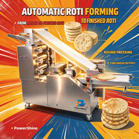 Mesin Pembuat Tortilla Chapati Otomatis Penuh 5-40cm, Mesin Pembuat Roti Arab Pita, Pembuat Roti Paratha Naan Flatbread