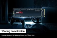 قرص صلب داخلي 990 PRO MZ-V9P4T0B AM بسعة 4 تيرابايت، PCIE GEN3 SATA 3.0، M.2 2280، سرعة تسلسلية 7450 ميجابايت/ثانية سرعات القراءة لسطح المكتب
