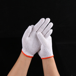 Guantes de Trabajo de Nailon Blanco al por Mayor, No Desechables, 23cm, 400g, para Reparación de Maquinaria y Automóviles, Impresión de Logotipo Disponible - Product Image 2