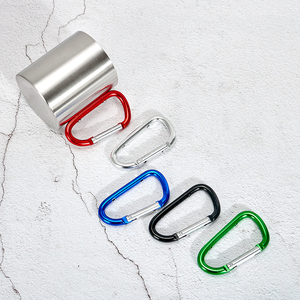Commercio all'ingrosso personalizzato Logo 200ml 300ml metallo doppia parete vuoto 201 304 acciaio inossidabile Carabiner arrampicata <span class=keywords><strong>tazza</strong></span> <span class=keywords><strong>da</strong></span> viaggio <span class=keywords><strong>tazza</strong></span> - Product Image 3