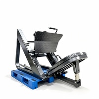 Máquina de prensa de piernas bilateral de acero para gimnasio comercial, entrenador de músculos lineales sentado, con sistema de carga, para levantamiento de pesas, con seguridad.