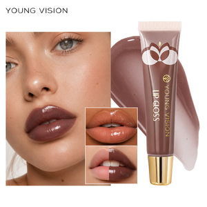 Ensemble de 2 pièces de haute qualité avec logo personnalisé : Rouge à lèvres mat chocolat, crayon à lèvres et huile à lèvres pour un maquillage dégradé superposé - Product Image 5