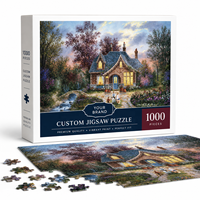 Boîte d'emballage en carton personnalisée avec logo pour puzzles, jeu de puzzle pour adultes et enfants, cadeau, impression numérique, pelliculage, affiche