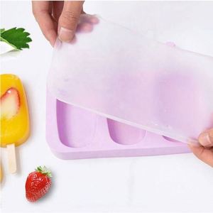 BPA Free Popsicle Mold Reusable Easy Release <b>Ice</b> <b>Maker</b> Custom Cartoon Design Silicone Popsicle <b>Ice</b> Mold With Wooden Sticks - Product Image 4