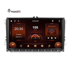 Podofo 9 "DIN đôi Android đài phát thanh xe autoradio Carplay Android Auto Car Stereo GPS Wifi RDS cho VW/Passat/Golf/MK5/MK6/Jetta - Product Image 1