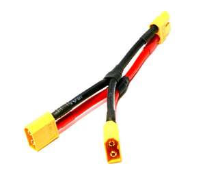 XT60แจ็คอะแดปเตอร์ RC ต่อสาย Y-Y 2ตัวขั้วต่อแบตเตอรี่ Lipo แบบขนานกับฉนวนพีวีซี/ไนลอนและตัวนำทองแดงบริสุทธิ์ - Product Image 1