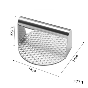 Prensa de carne Manual de acero inoxidable 430, herramientas de cocina DIY para el hogar, cocina, hamburguesa, pastel, escala, prensa de carne redonda - Product Image 6