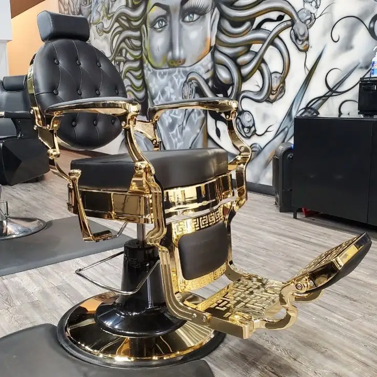 Artista Estilo Barbeiro Cadeira Barberia Loja De Equipamentos Cabeleireiro Salão De Beleza Cadeira De Barbeiro