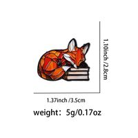 Pin Logam Grosir Motif Kartun Beruang Lucu, Pin Enamel Kutipan, Pin Buku Rubah, Lencana untuk Ransel, Pakaian, Bros, Aksesoris
