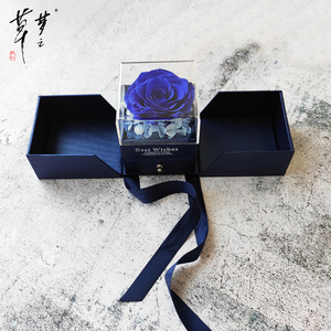 Rosa real romántica-Caja de rosas de flores eternas para novia Abuela San Valentín Día DE LA MADRE Regalo de aniversario de Navidad - Product Image 4