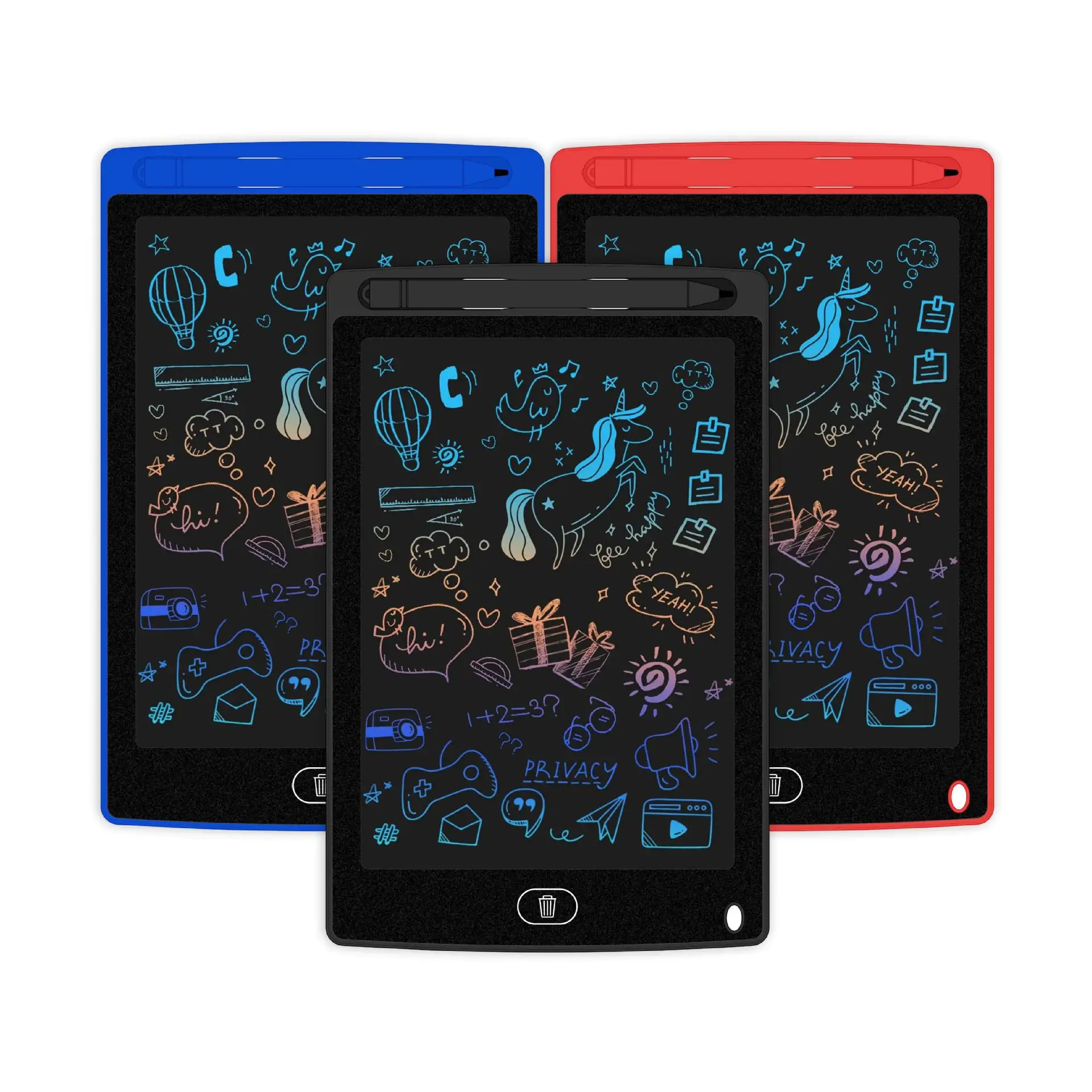 Tablette de dessin numérique Tablette d'écriture LCD pour enfants Planche à dessin électronique