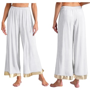 Pantalones Metálicos de Danza Latina para Mujer, Conjuntos de Pantalones Holgados para Danza Lírica, Disfraces de Baile de Salón - Product Image 5