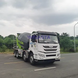 Nouveau camion JIEFANG châssis 8x4 automatique bétonnière tambour camion de transport en commun monté 12 CBM camion à béton à vendre