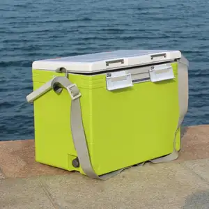 Boîte de refroidissement de réfrigérateur de 26l pour garder les aliments au chaud boîte médicale boîte de pêche voiture Portable équipement de pêche vert outil de pêche