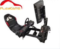 Simulador de carreras plegable con soporte de Tv, simulador de carreras, simulador de Seat, F1