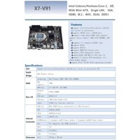 Carte Mère Ordinateur OEM Combo 3e Génération LGA1155 pour PC Gaming, Carte Principale de Bureau LGA 1155 Dual Channel DDR3 avec Chipset H61