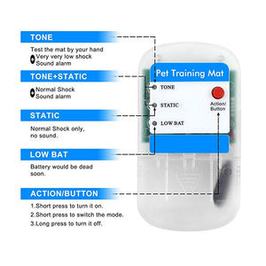 엘로숭 12 X 60인치 실내 전자 애완동물 충격 훈련 매트, 개 퇴치 매트, 소파 및 가구 보호 - Product Image 5