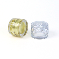 Pot à vernis à ongles double couche 5g, mini-récipient vide en plastique pour gel UV, pot à gel pour nail art avec bouchon