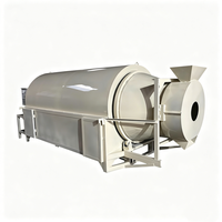 Séchoir rotatif à air chaud 500 kg/h pour sciure de bois, luzerne, foin et aliments pour animaux, idéal pour les usines d'aliments pour animaux