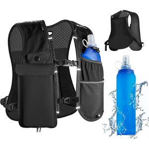 กระเป๋าโทรศัพท์แบบพกพาผ้าโพลีเอสเตอร์กันน้ำ สายรัดอกแบบปรับได้สำหรับวิ่ง สะท้อนแสง ใช้เป็นกระเป๋าเป้สะพายหลังสำหรับเดินป่า ปั่นจักรยาน วิ่งจ๊อกกิ้ง - Product Image 1